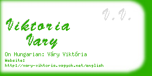 viktoria vary business card